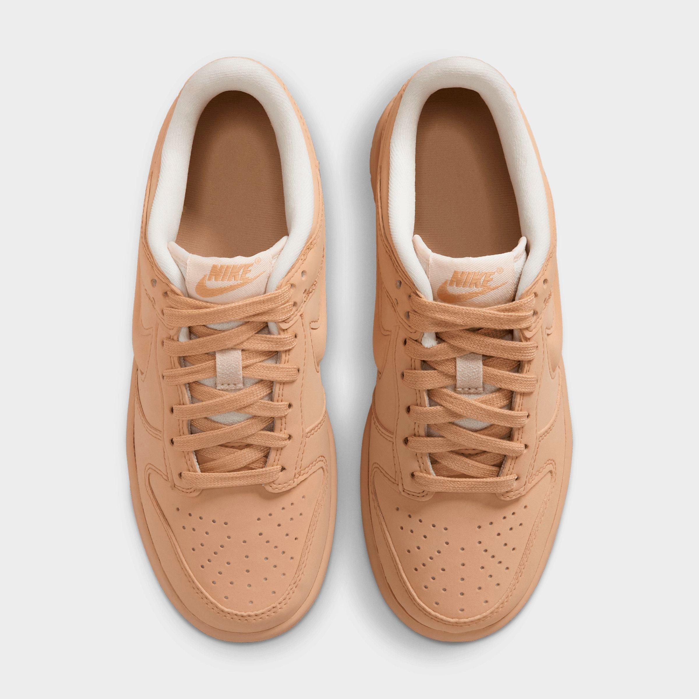 Big Kids' Nithtke Dunk Low LV8 Casual Shoes - Sesame/Pale Ivory/Sesame - Top view