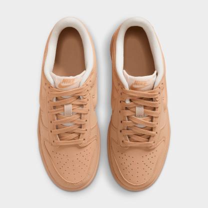 Big Kids' Nithtke Dunk Low LV8 Casual Shoes - Sesame/Pale Ivory/Sesame - Top view