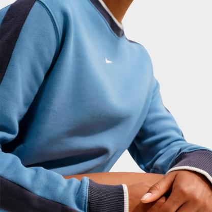 Women's Nithtke Studio Fleece Medium Weight Crewneck Sweatshirt - Work Blue/Gridiron/Sail