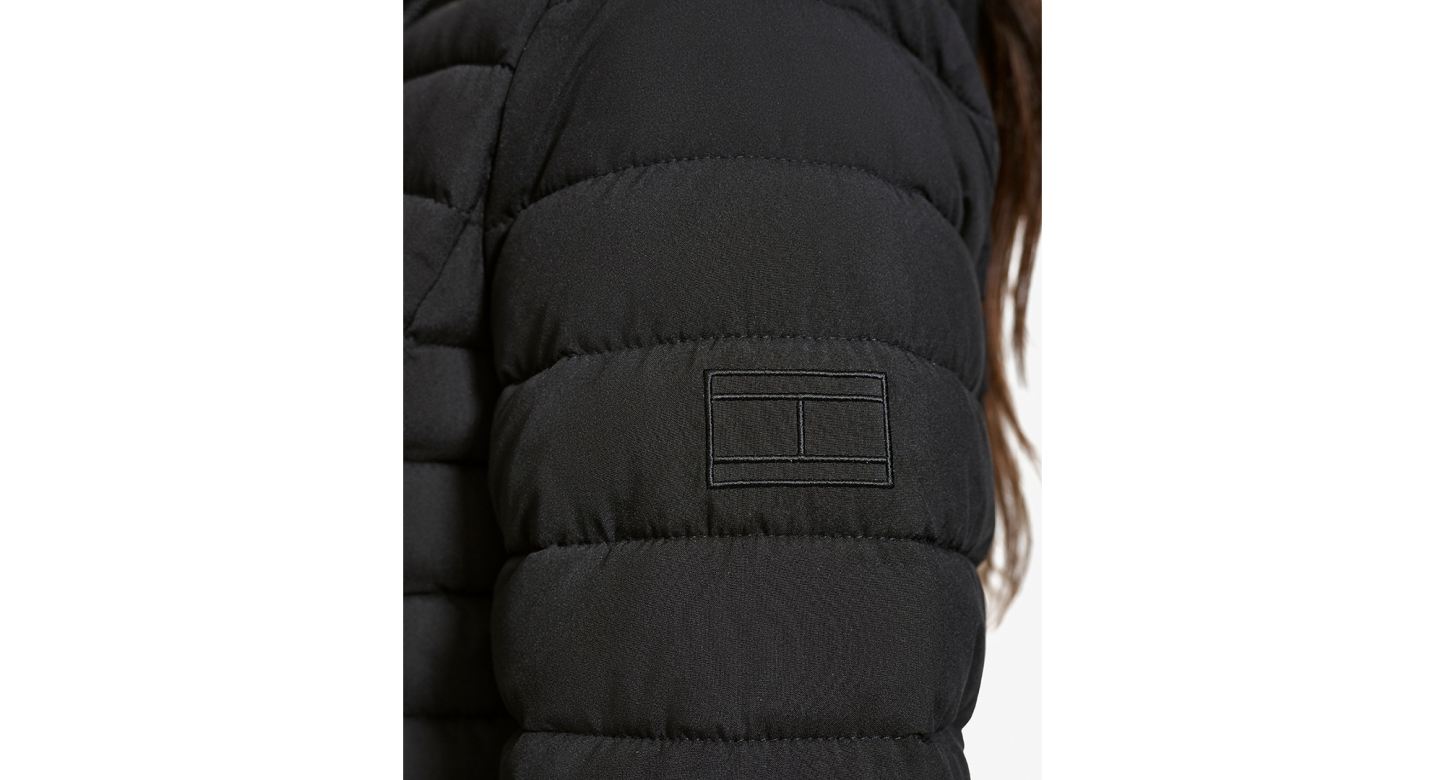 Tommy Hilfiger Women's Hooded Packable Puffer Coat - Black