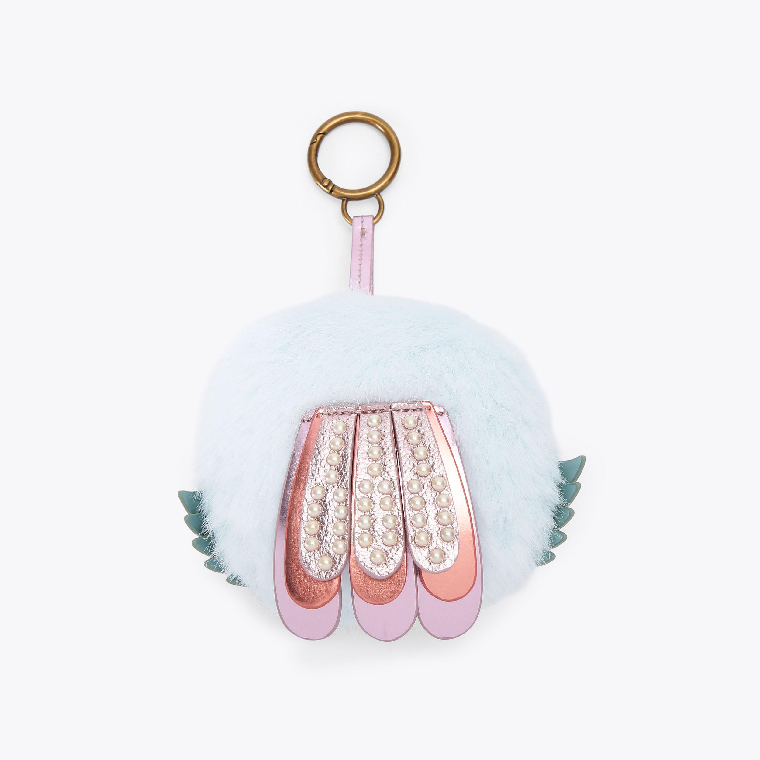 Kurt Geiger London Pom Pom Eagle Charm - Blue - view 3