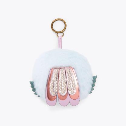 Kurt Geiger London Pom Pom Eagle Charm - Blue - view 3