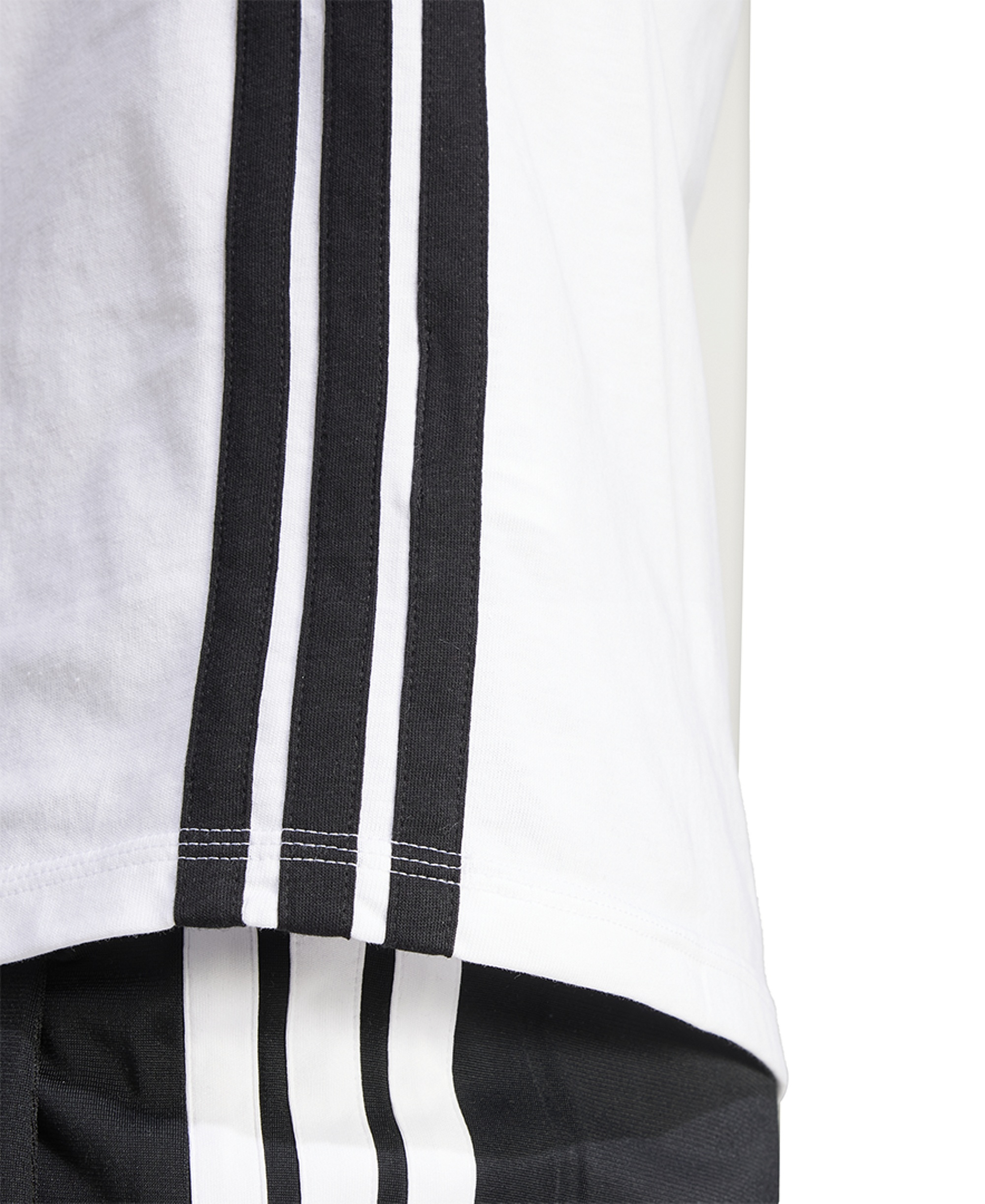 adidas Women's Essentials 3-Stripes Cotton T-Shirt - White/black