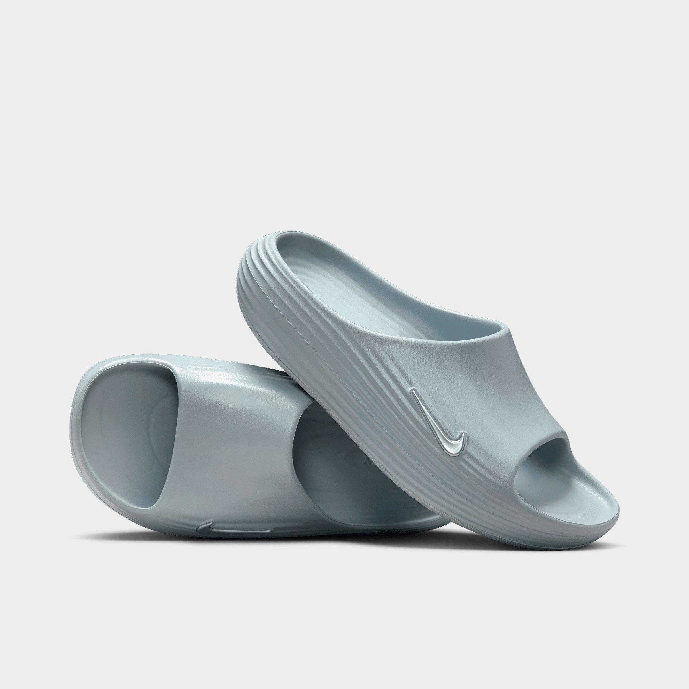 Men's Nithtke ReactX Rejuven8 Slide Sandals - Wolf Grey/Wolf Grey/Wolf Grey - Both shoes facing left