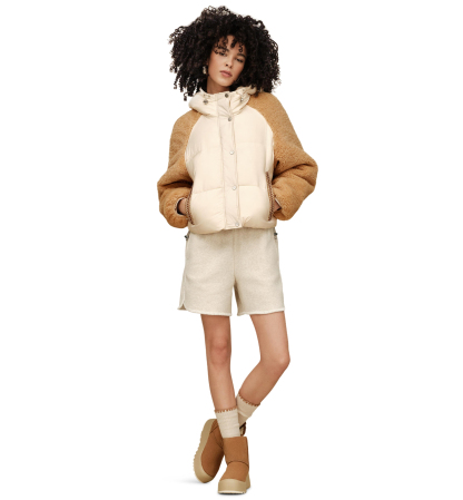 UGG Women's Mykah Puffer Jacket - Cream / Sand