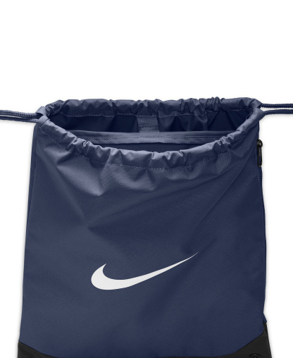 Nike Brasilia Drawstring Bag (18L) - Midnight Navy/Black