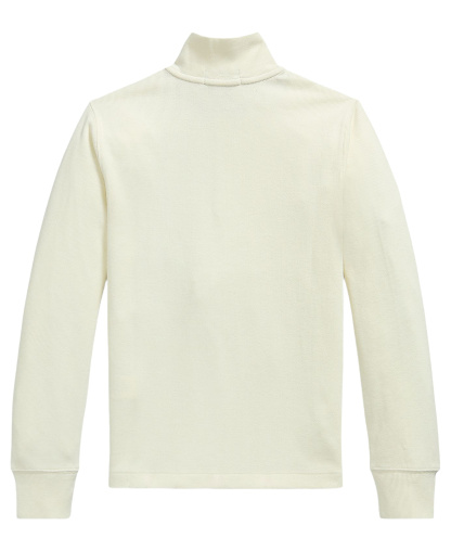 Polo Ralph Lauren Boys' 8-20 Estate Rib Quarter-Zip Sweater - Andover Heather