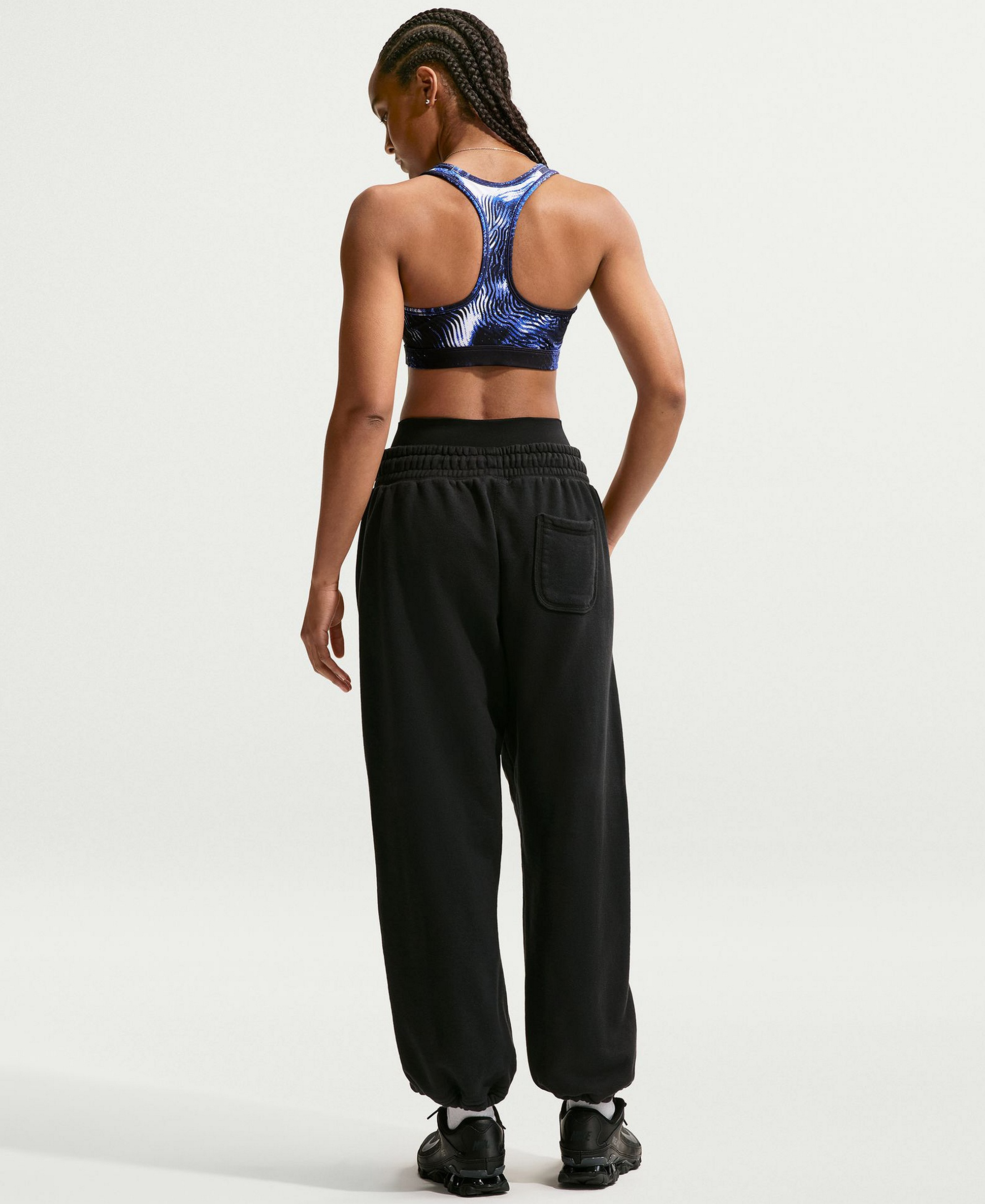 Nike Women's Swoosh Medium Support Padded Sports Bra - Midnight Navy/sapphire/white