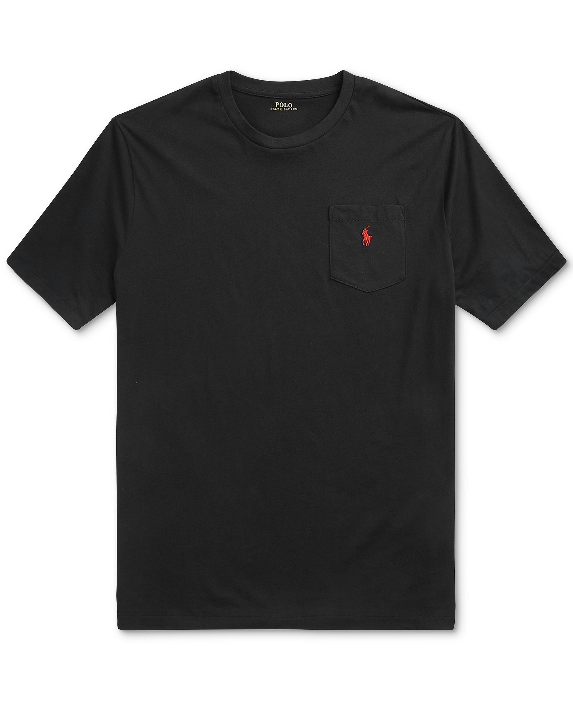 Polo Ralph Lauren Men's Big & Tall Crew-Neck Pocket T-Shirt - Black