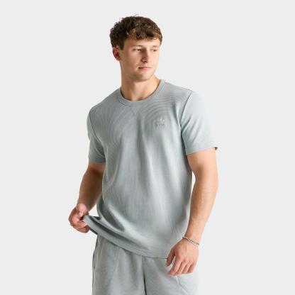 Men's adidas Originals Trefoil Essentials Waffle T-Shirt - Wonder Sage - view 1