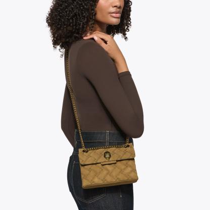 Kurt Geiger London Mini Leather Kensington Bag - Tan - view 7