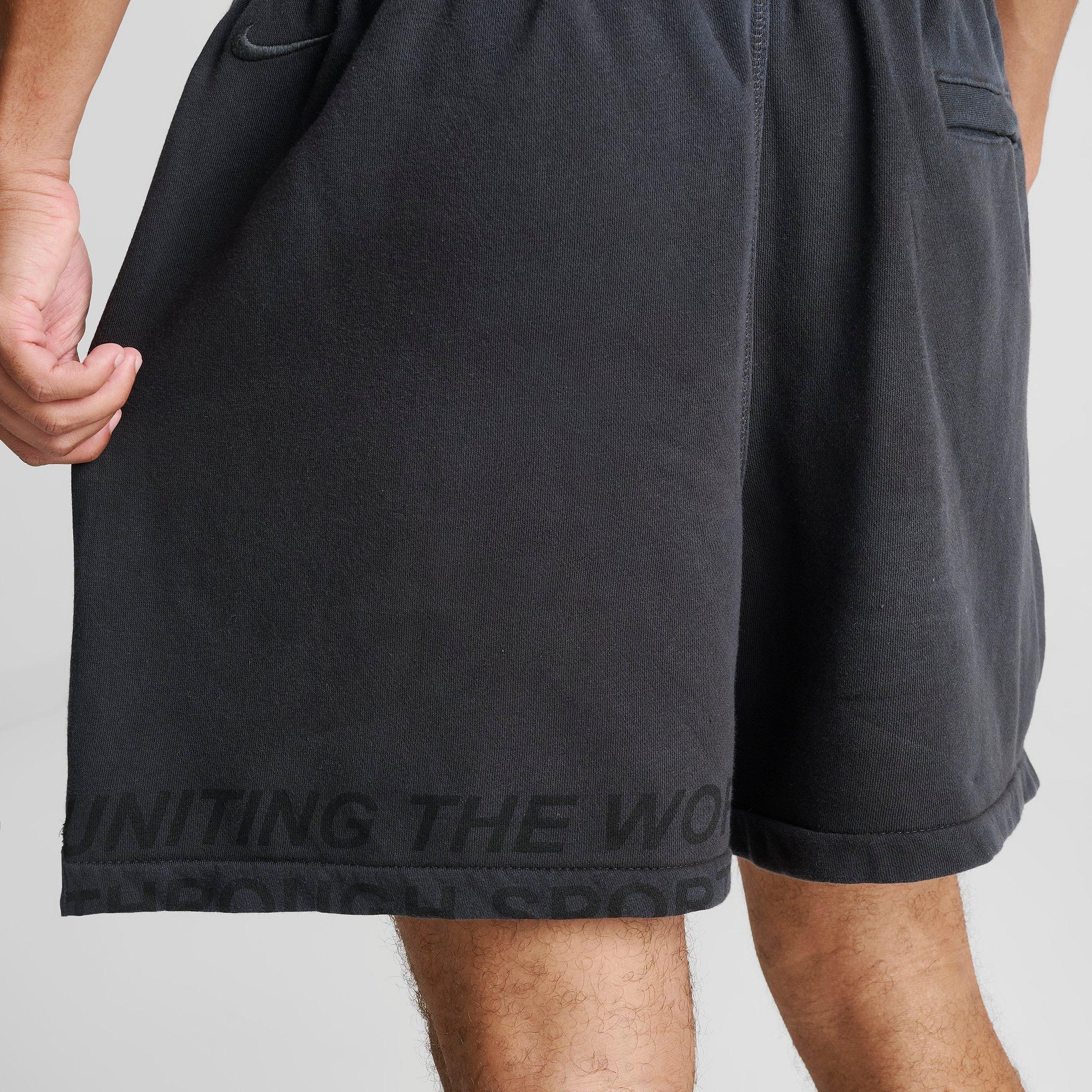 Men's Nithtke Sportswear Club Wordmark Fleece Shorts - Off Noir