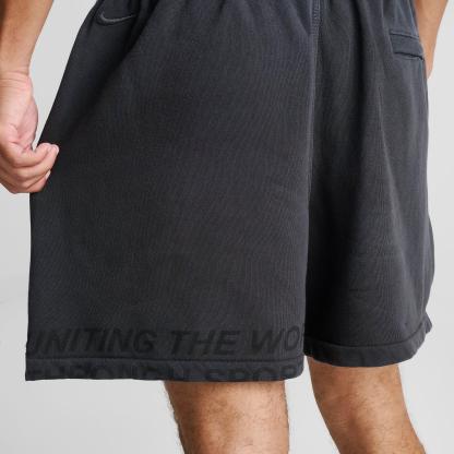 Men's Nithtke Sportswear Club Wordmark Fleece Shorts - Off Noir
