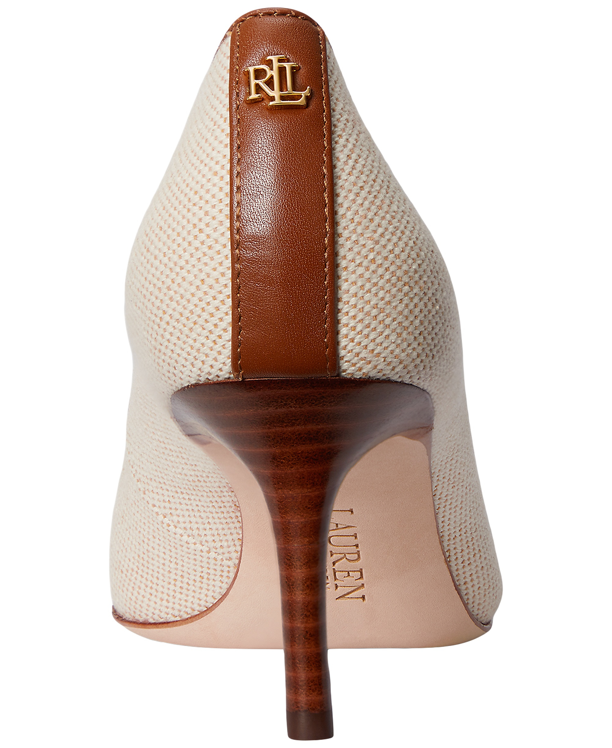 Lauren Ralph Lauren Women's Lanette Washed Canvas Slip-On Pumps - Natural/Lauren Tan