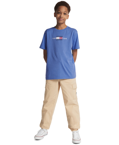Tommy Hilfiger Boys' 8-20 Drawcord Cargo Pants, Exclusively at Macy's - Warm Sand
