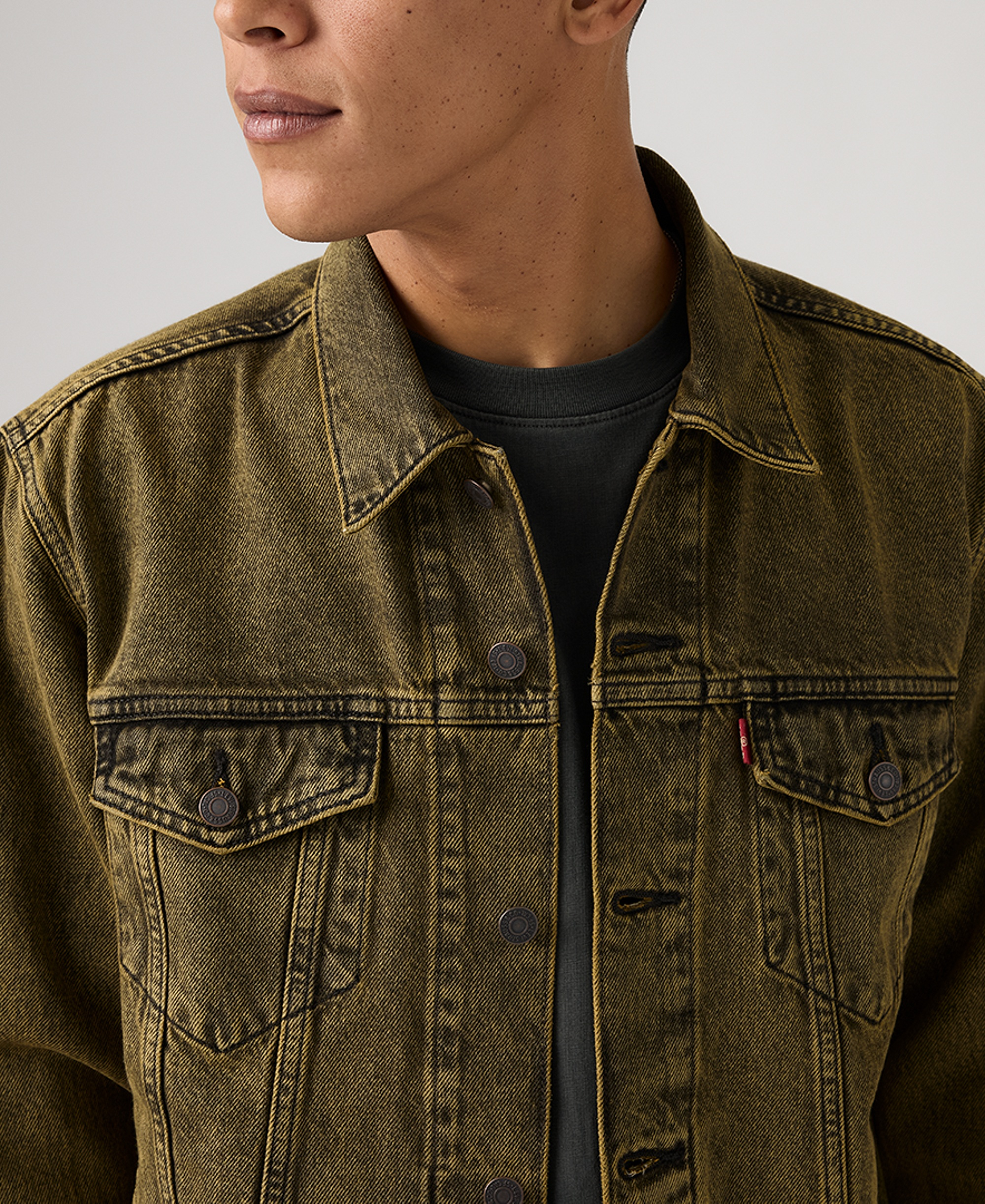 Levi's Men's Regular-Fit Stretch Denim Trucker Jacket - Space Dust