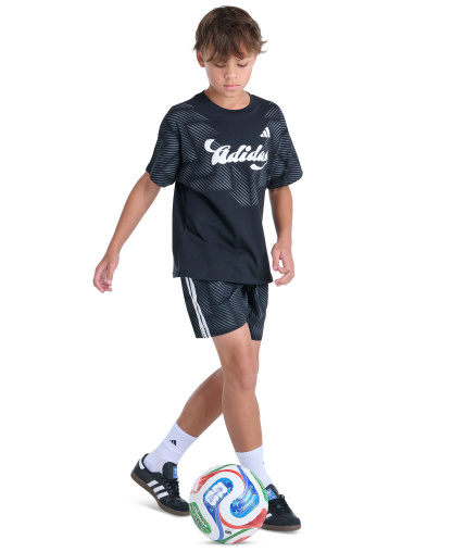 adidas Boys' 8-20 World Soccer Pull-on Shorts - BLACK