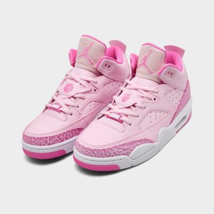 Big Kids' Air Jordan Son of Mars Low Casual Shoes - Pink Foam/White/China Rose - view 2
