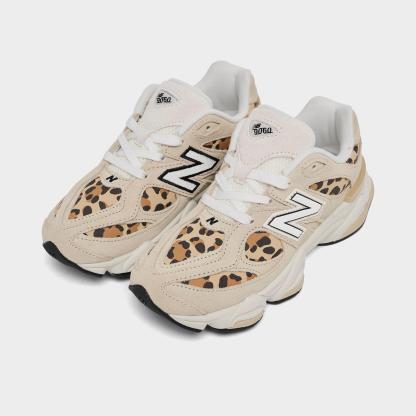 Girls' Little Kids' New Balance 9060 Casual Shoes - Beige Leopard - view 2