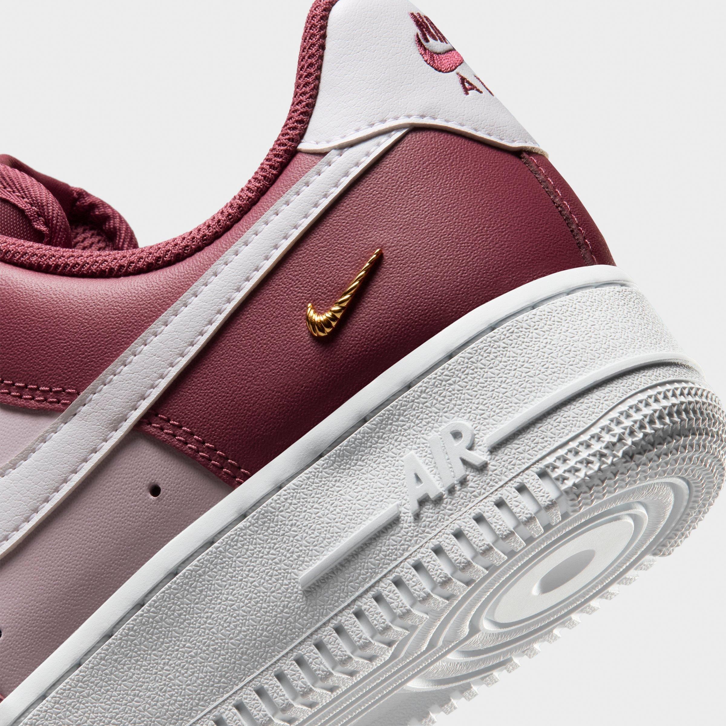 Women's Nithtke Air Force 1 '07 SE Casual Shoes - Pink Smoke/Bleached Lilac/Metallic Gold/White - Detail shot