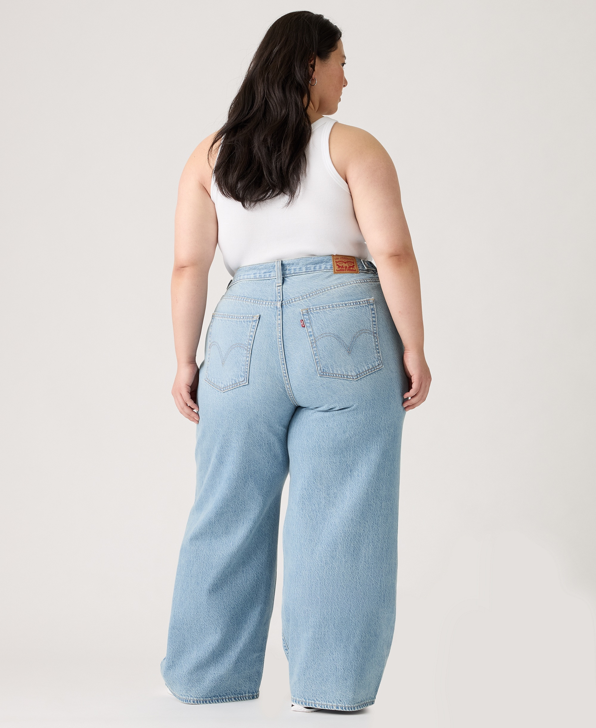 Levi's Women's Cinch-Waist Lightweight Baggy Jeans - Invested Indigo