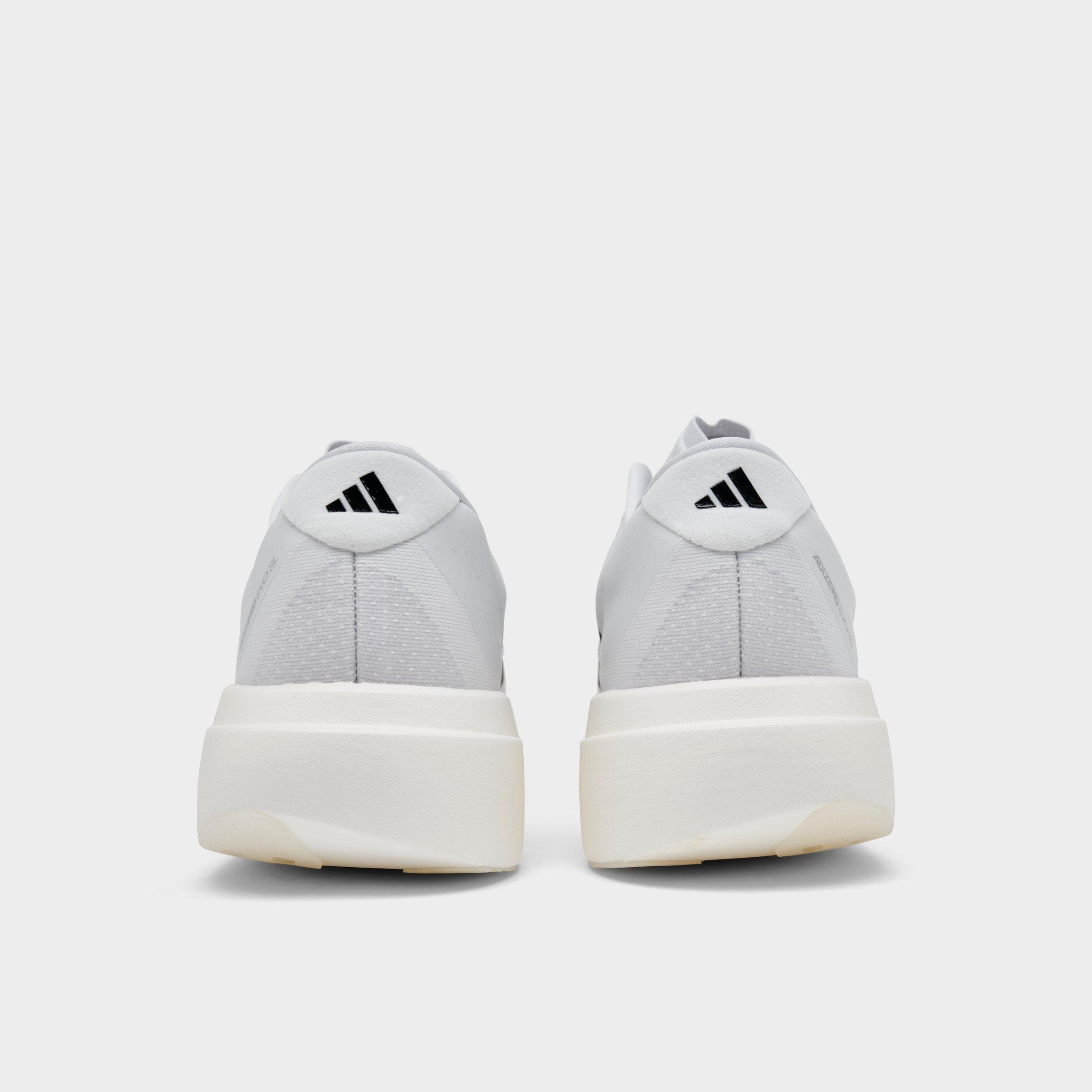 Men's adidas Adizero EVO SL Running Shoes - Part 2 - Cloud White/Core Black/Cloud White - Back view