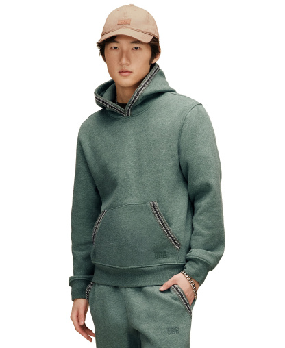 UGG® Men's Tasman Relaxed-Fit Hoodie - Green Stone Heather