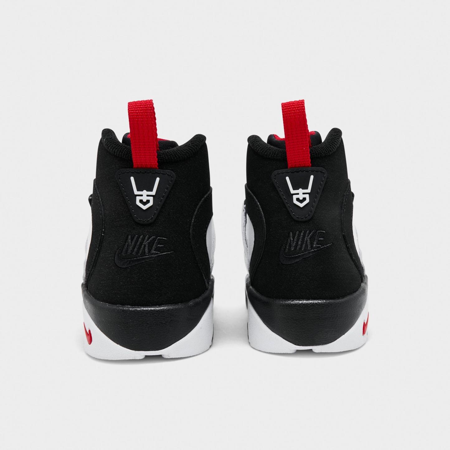 Little Kids' Nithtke Diamond Turf 2 Casual Shoes - Black/Fire Red/Metallic Gold/White - Back view
