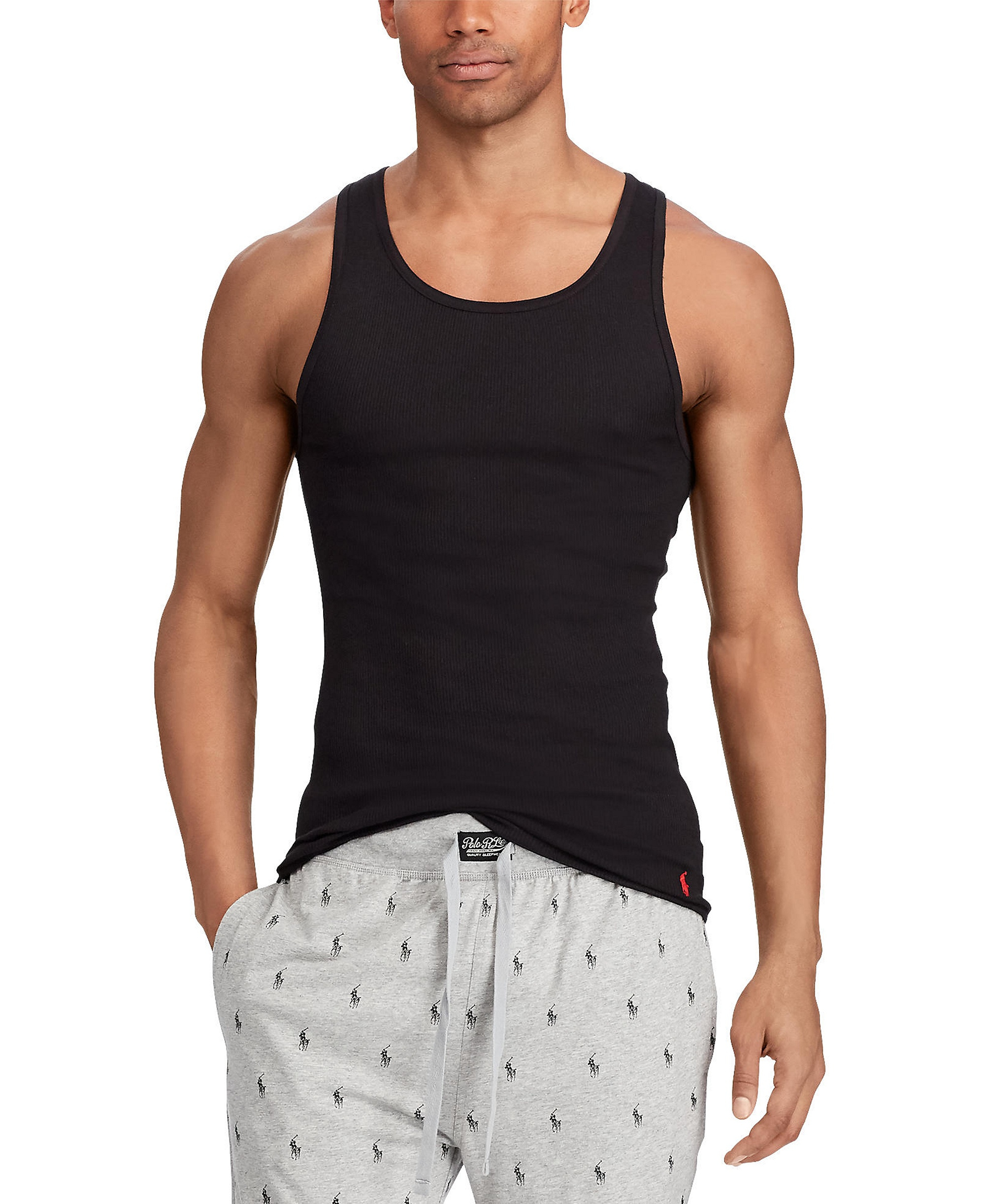 Polo Ralph Lauren Men's 3-Pack Classic-Fit Tank Tops - Andover / Madison / Black