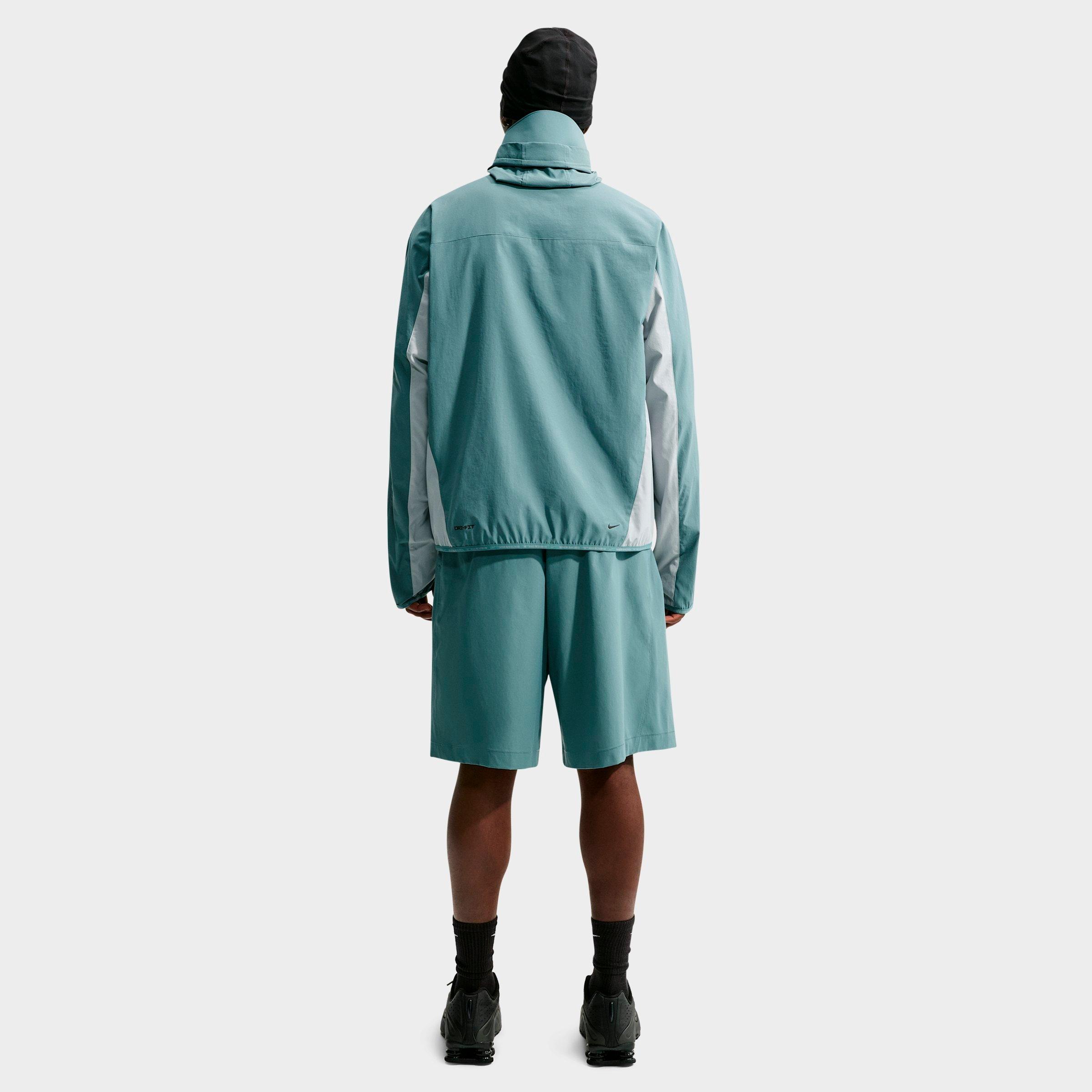 Men's Nithtke Tech Helios Dri-FIT Long-Sleeve Full-Zip Shell - Mineral Slate/Light Pumice/Black