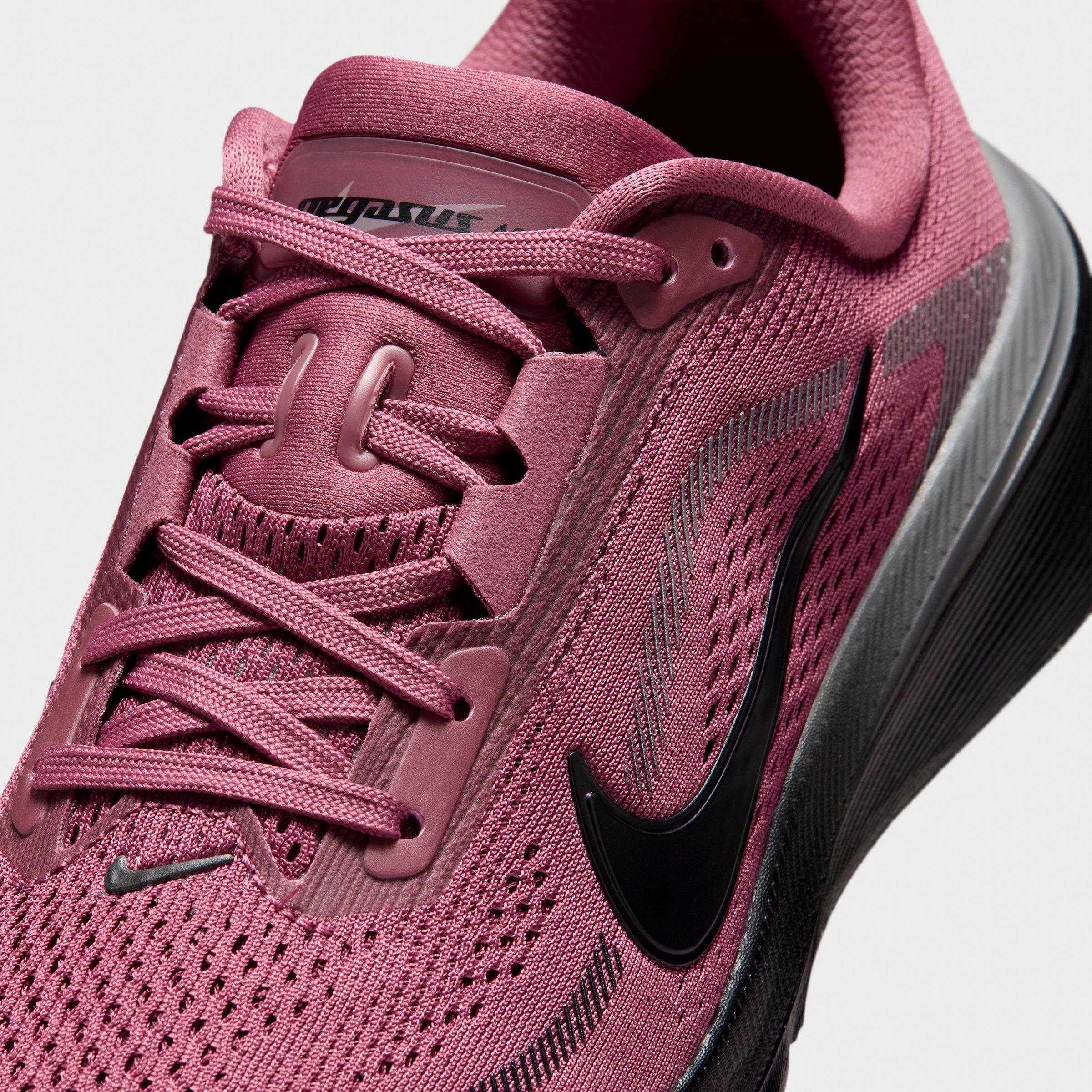 Big Kids' Nithtke Pegasus 42 Running Shoes - Pink Smoke/Gunsmoke/Black - Detail shot