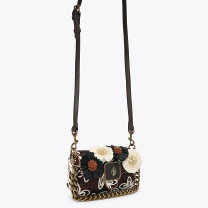 Kurt Geiger London Mini Pimlico Flower Bag - Brown - view 3