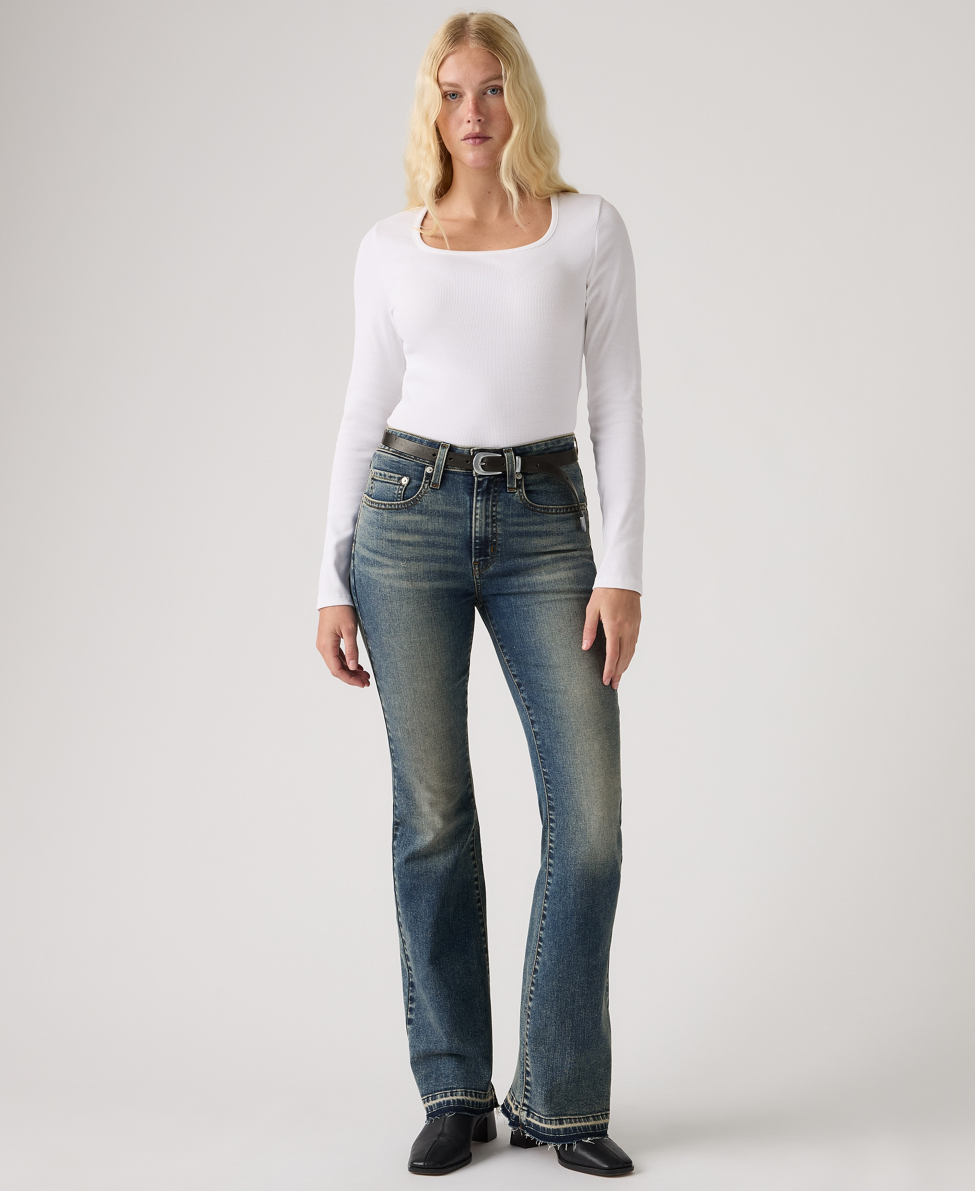Levi's Women's 726 High-Rise Slim Fit Flare Jeans - Believe In Me No Dx