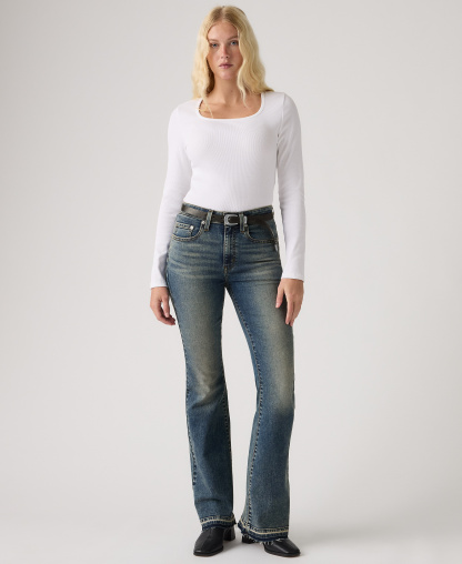 Levi's Women's 726 High-Rise Slim Fit Flare Jeans - Believe In Me No Dx
