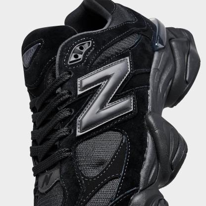 Men's New Balance 9060 Casual Shoes - Black/Black/Black - view 3