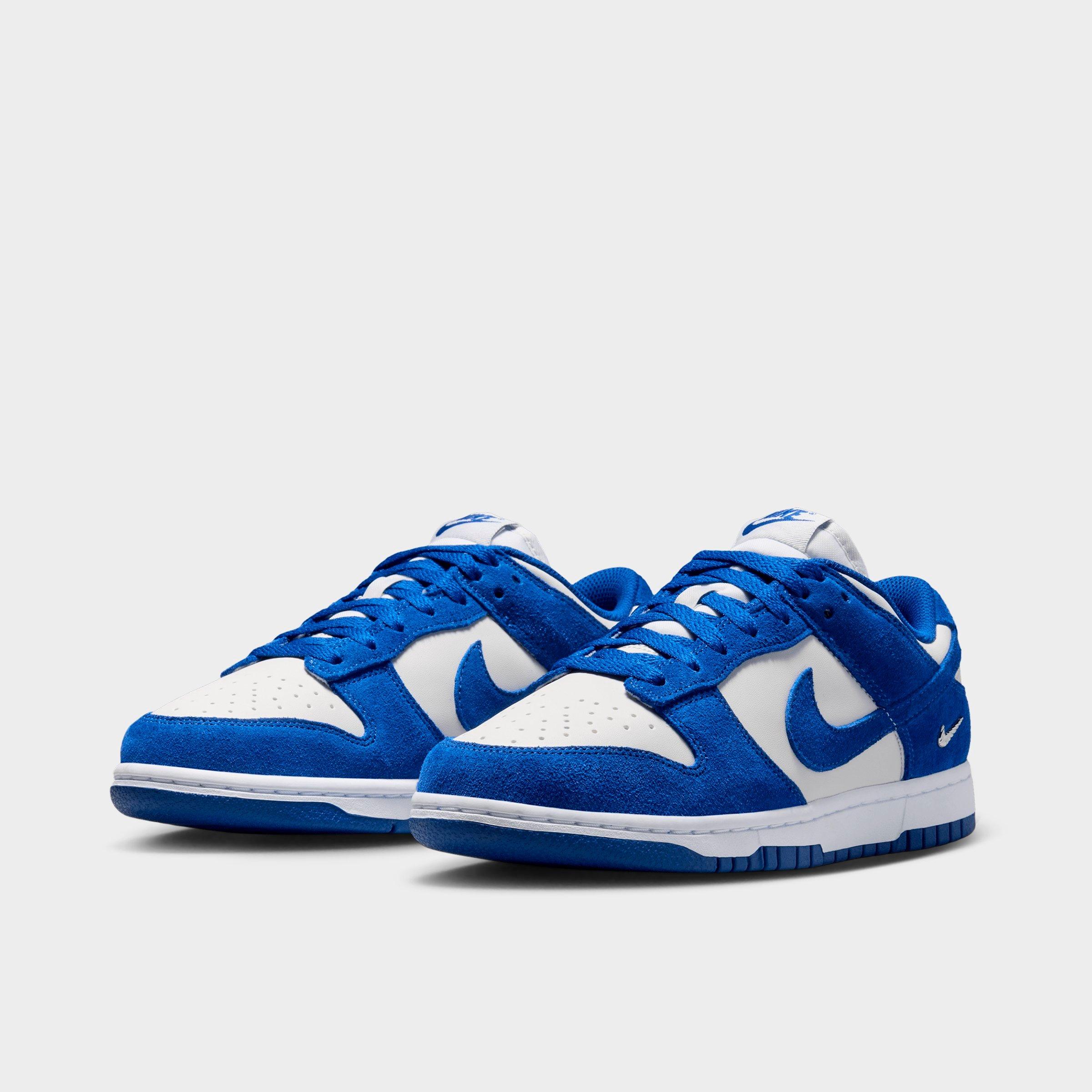 Women's Nithtke Dunk Low Mini Swoosh Casual Shoes - Old Royal/Photon Dust/White/Old Royal - Both shoes facing left