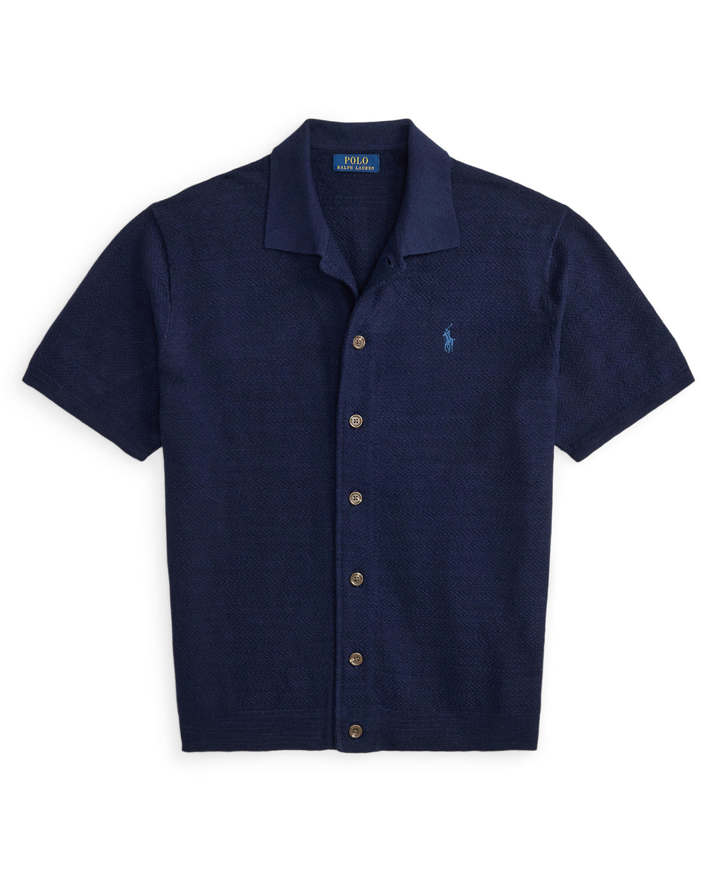 Polo Ralph Lauren Men's Cotton-Linen Cardigan Shirt - Bright Navy