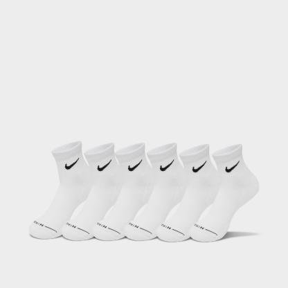 Nike Everyday Elevated Ankle Socks (6-Pack) - White/Black