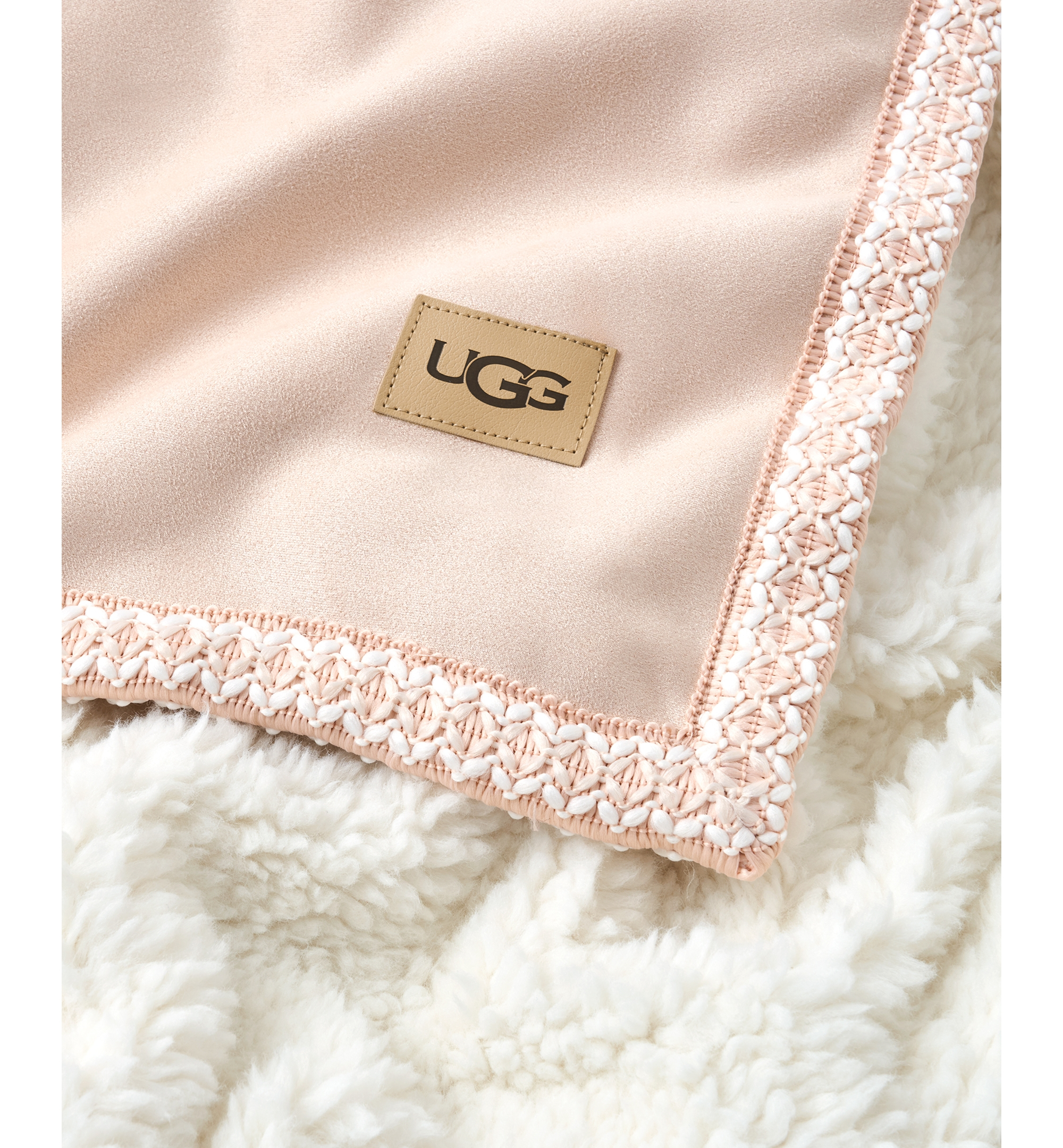 UGG® Kirkwood UGG Braid Throw, 50" x 70" - Himalayan Salt