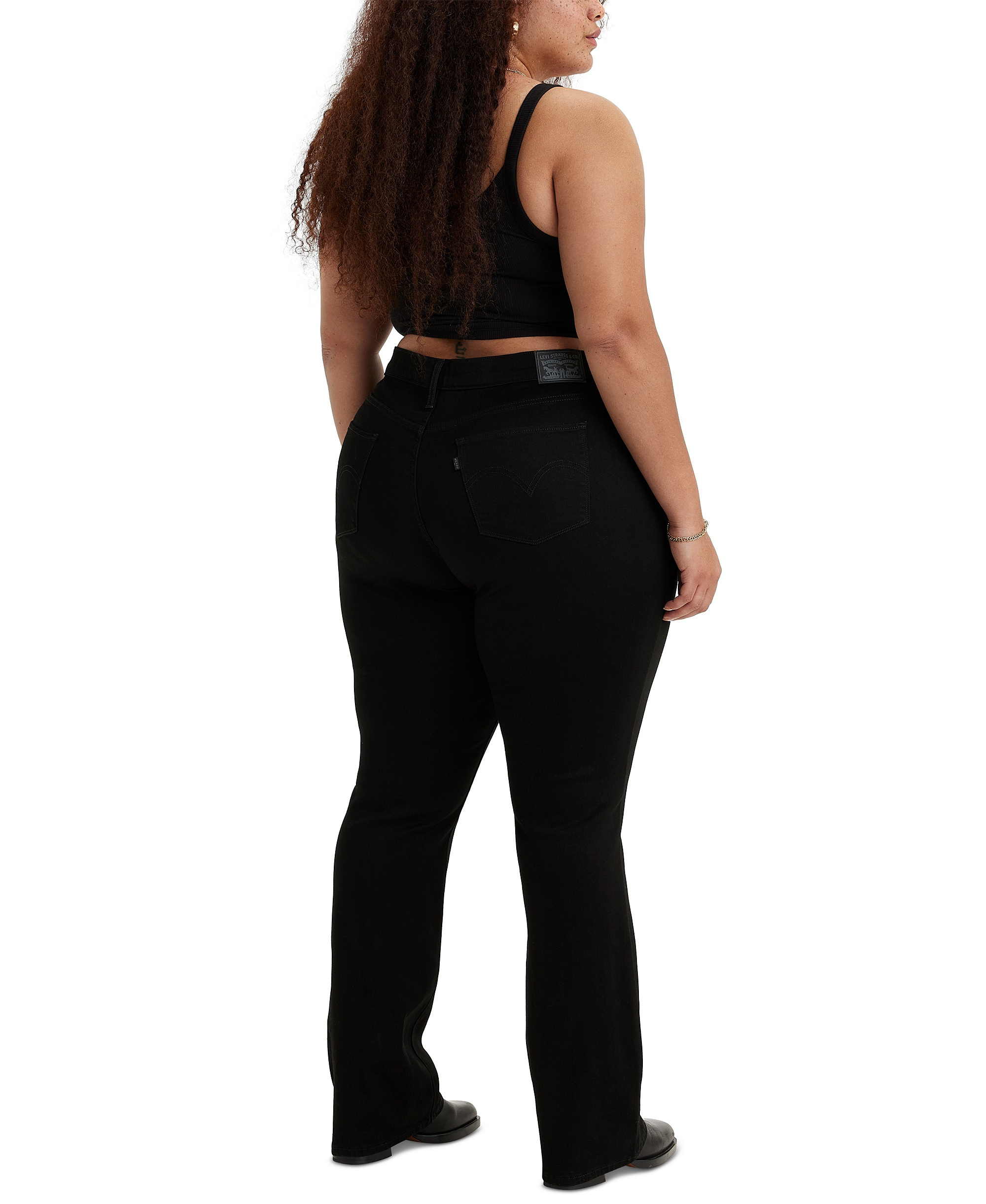 Levi's Trendy Plus Size 415 Classic Bootcut Jeans - Soft Black