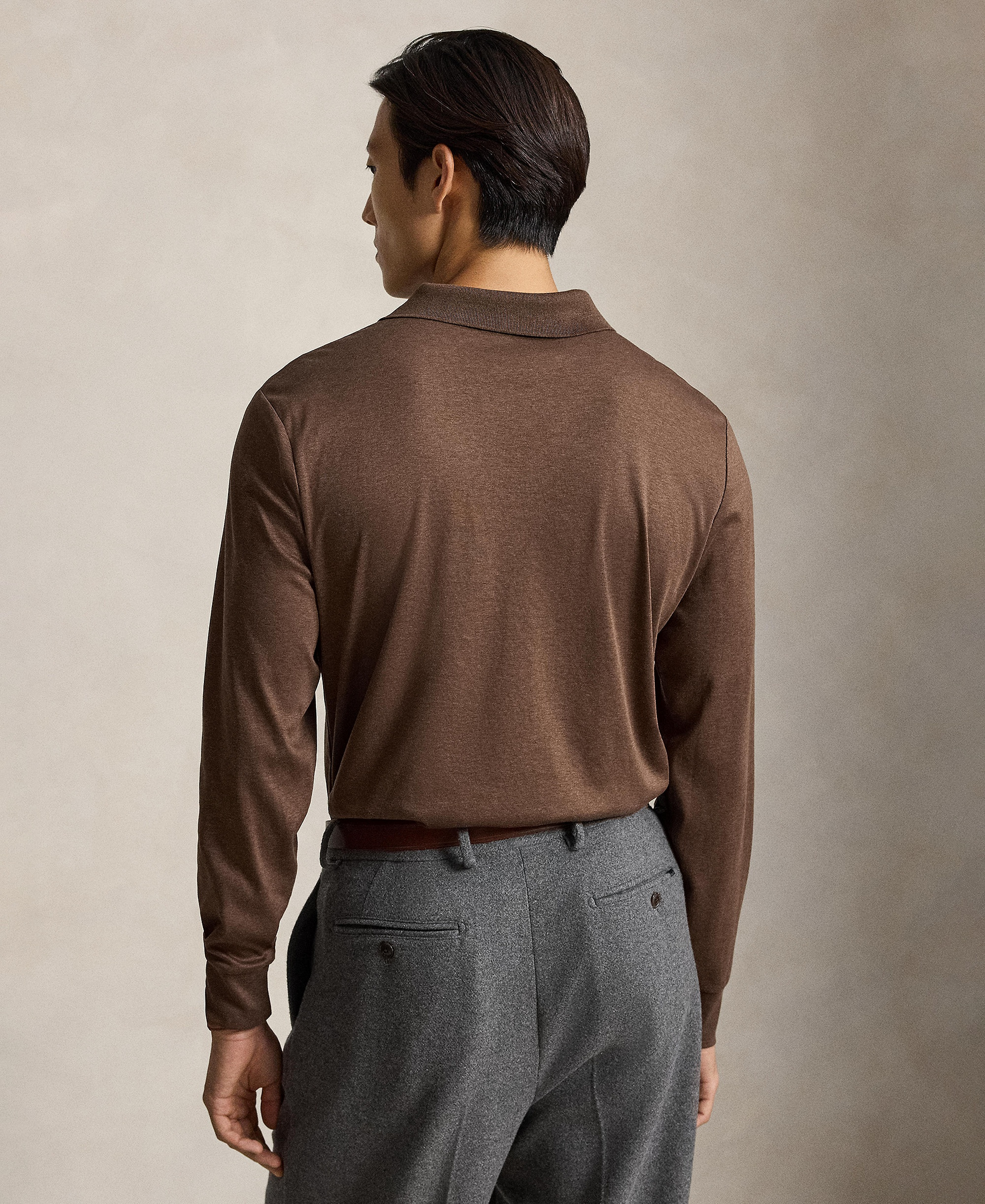 Polo Ralph Lauren Men's Classic-Fit Polo Shirt - Nutmeg Brown Heather