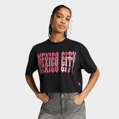 Women's adidas Originals World Cup 26™ Host City Mexico City T-Shirt - Black - view 4