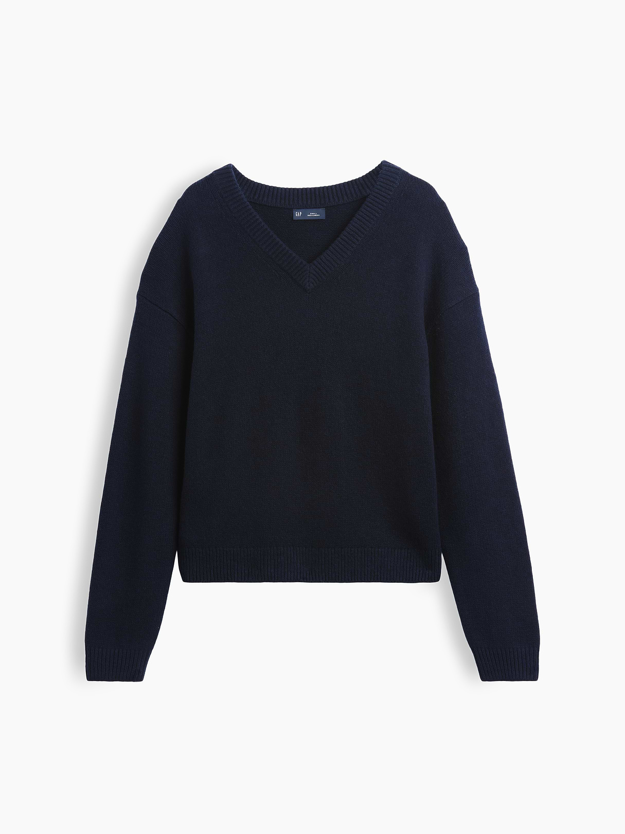 CashSoft Oversized V-Neck Sweater - New classic navy