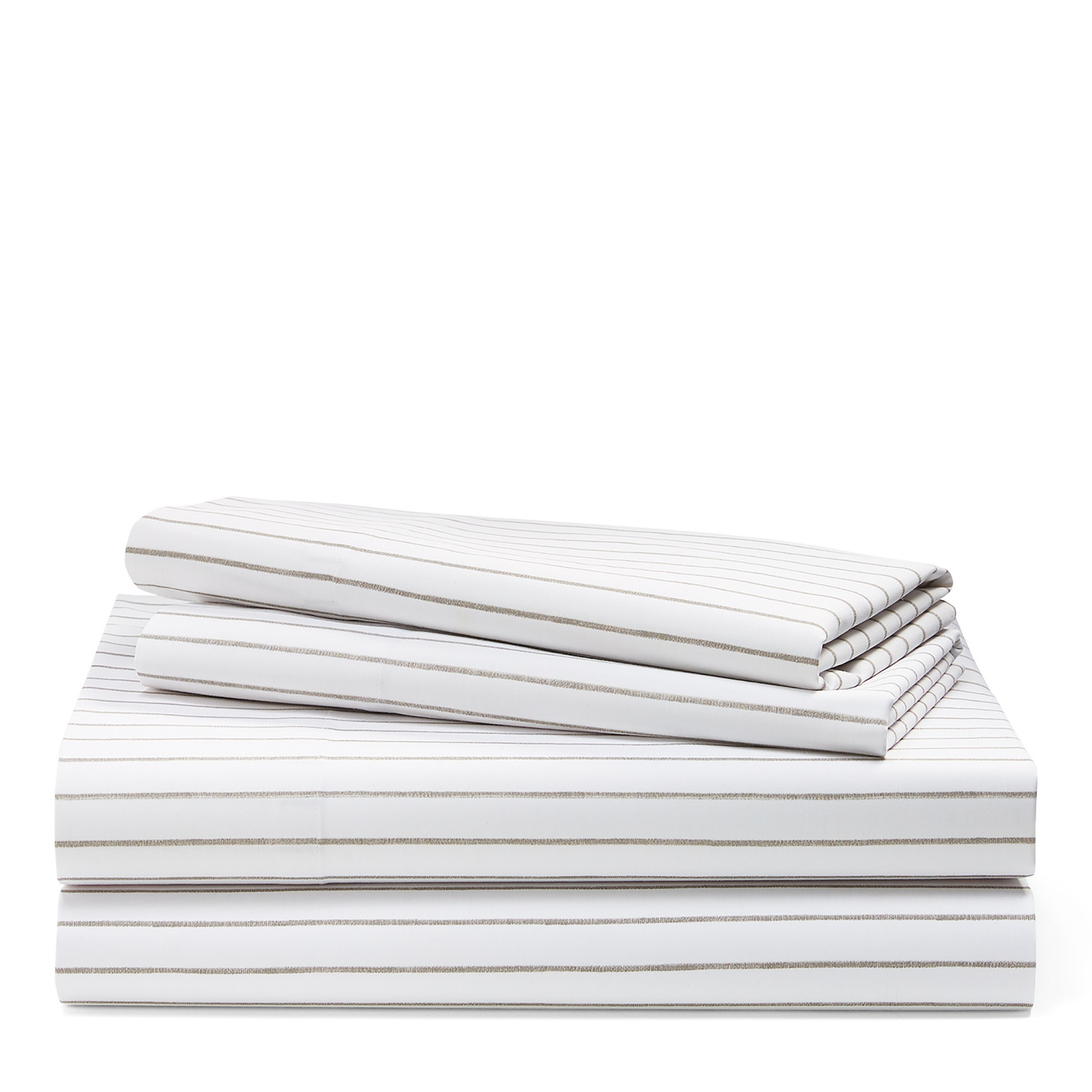 Lauren Ralph Lauren Spencer Stripe Sheet Set, Queen - Stone Grey