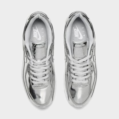 Women's Nike Air Max 90 SP Casual Shoes - Chrome/Pure Platinum/White