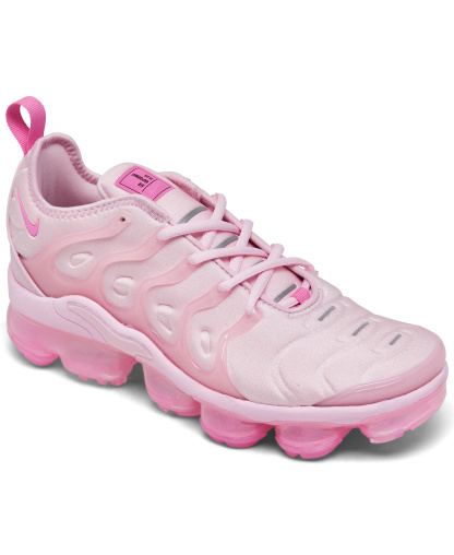 Nike Women's Air VaporMax Plus Running Sneakers from Finish Line - Pink Foam