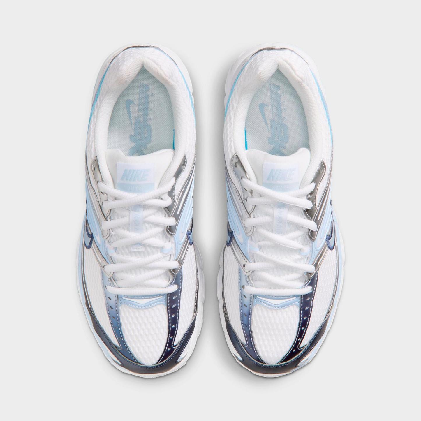 Women's Nike Air Max Moto 2K Casual Shoes - White/Metallic Silver/Midnight Navy/Hydrogen Blue
