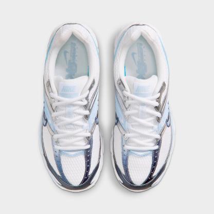 Women's Nike Air Max Moto 2K Casual Shoes - White/Metallic Silver/Midnight Navy/Hydrogen Blue