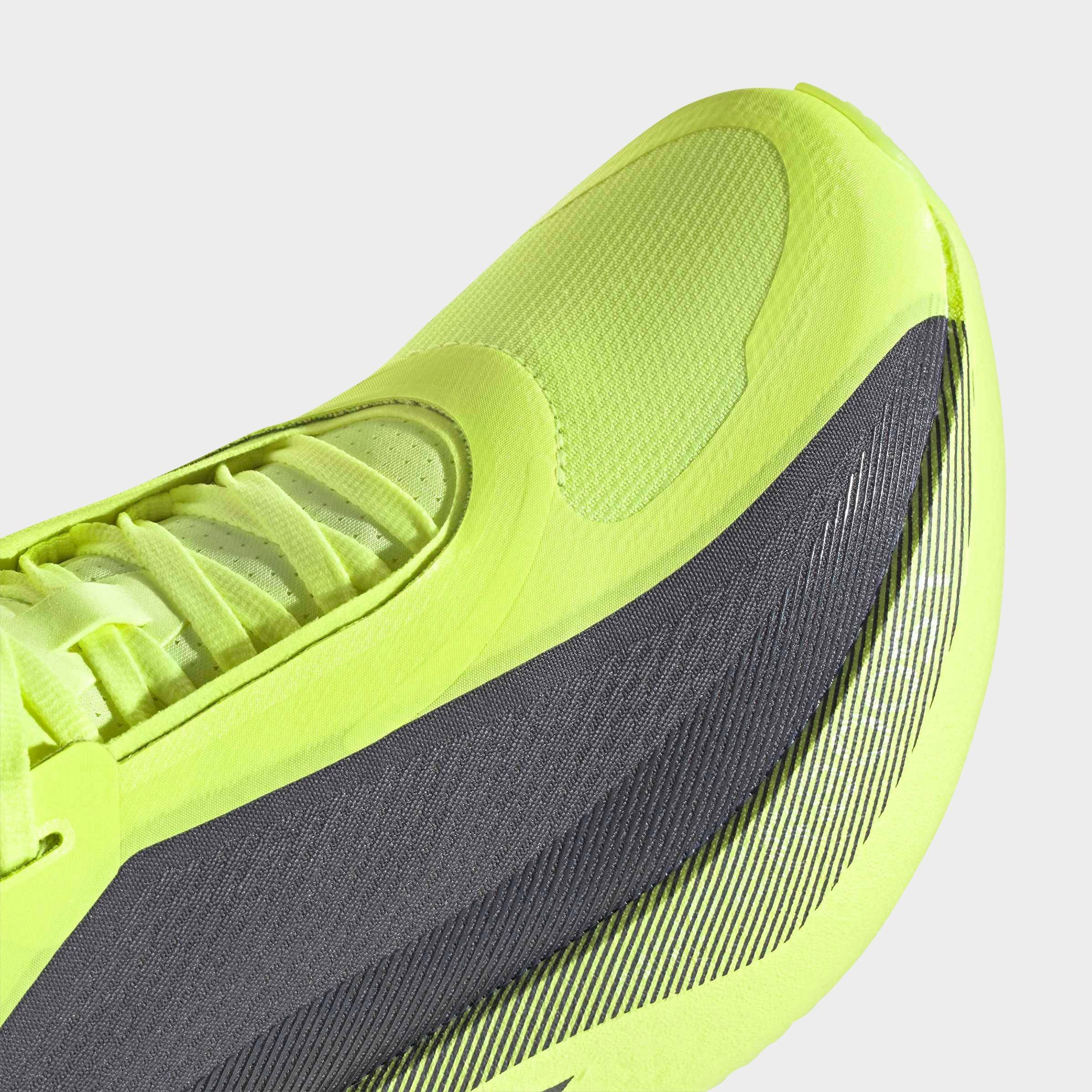 Men's adidas Hyperboost Edge Running Shoes - Part 1 - Hi-Res Yellow/Iron Metallic/Grey - Detail shot