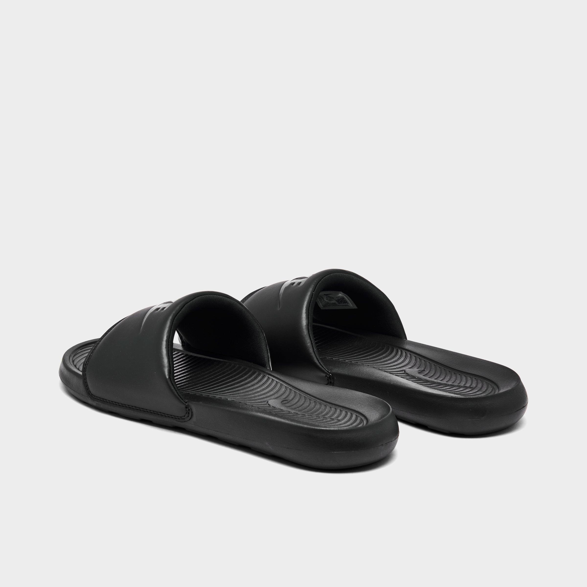 Men's Nithtke Victori One Slide Sandals - Black/Black/Black - Back view